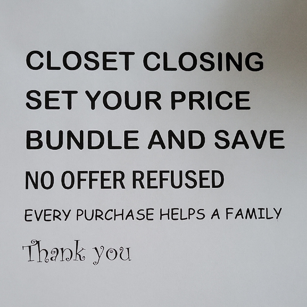 Closet Closing Sale Poster